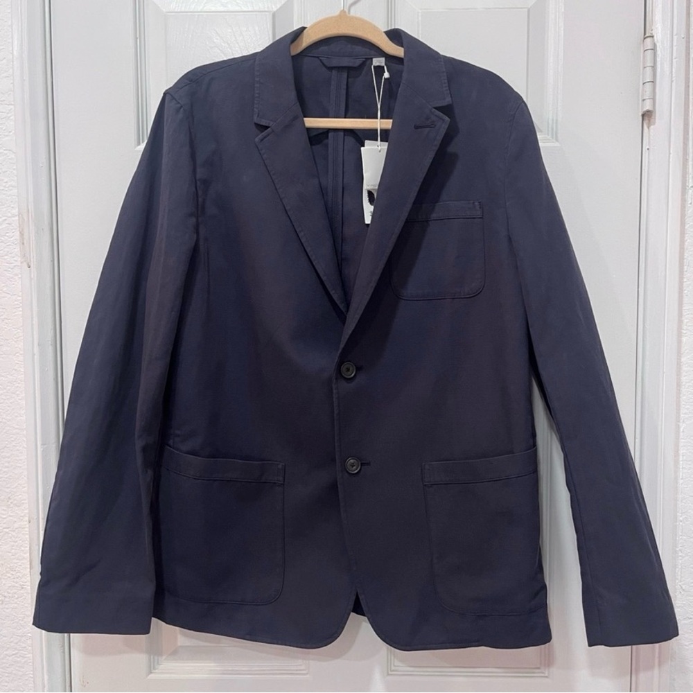 Vince Men's Cotton-Linen Blazer Sport Coat Navy (M37624507) - Medium - NWT